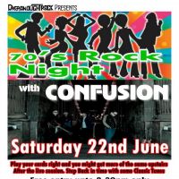 Confusion 70s Party Night return to the Dreadnought at DreadnoughtRock