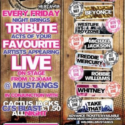 Friday Night Live! | Mustangs Wakefield | Fri 29th June 2012 Lineup