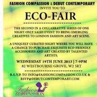 Fashion ComPassions Eco-Friendly Event June 19th at Debut Contemporary