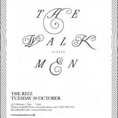 Now Wave Presents: The Walkmen Tickets | HMV Ritz Manchester | Tue 30th October 2012 Lineup