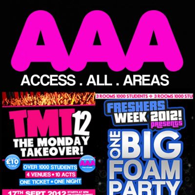 Exeter University Freshers Week A.A.A Pass Tickets | The Lemon Grove EXETER UNIVERSITY EXETER | Mon 17th September 2012 Lineup