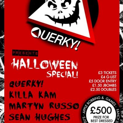 Venue: Querky! Halloween Special £500 Prize for best fancy Dress | Tiger Tiger Manchester | Thu 31st October 2013