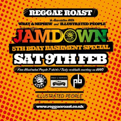 REGGAE ROAST: JAMDOWN 5th Birthday w/ THE HEATWAVE + More!! Tickets | Plan B London | Sat 9th February 2013 Lineup