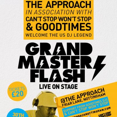 Grandmaster Flash Tickets | The Approach Nottingham | Sun 30th March 2014 Lineup