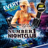 Nightclub every Thursday at Number 1 Bar