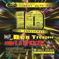 Dance Attack 10th Anniversary - Feat DJ Ben T & John G/Efeeze at Club Loco