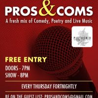 Pros & Coms at VInyl Bar