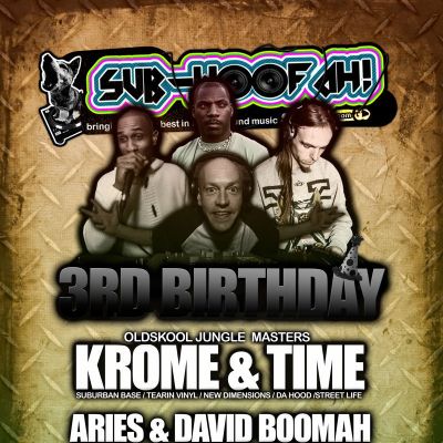 Reviews: SUB-WOOFAH! 3rd Birthday w/ KROME & TIME, DAVID BOOMAH & ARIES - 29/06 | Dry Bar And Dry Live Manchester | Fri 29th June 2012