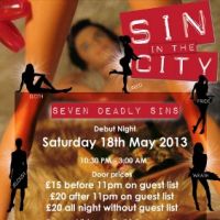 Sin in the City presents the - Seven Deadly sins at Cafe De Paris