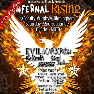 InfernalRising - A make up gig for InfernalFest Tickets | Scruffy Murphys Birmingham | Sat 22nd September 2012 Lineup